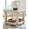 Carynhurst Rectangular End Table White - Signature Design by Ashley: Farmhouse Style, Distressed Finish, Storage Shelf - 2 of 4