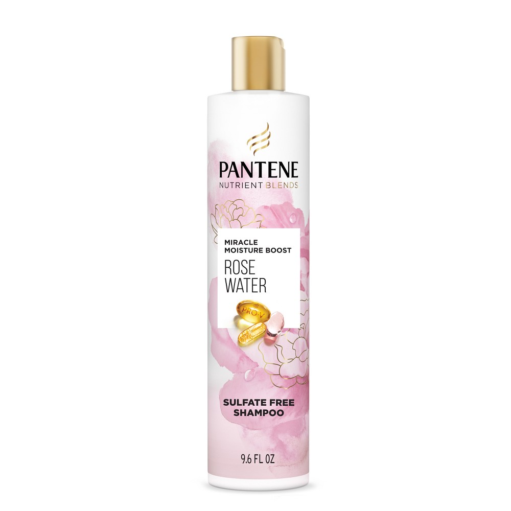 Photos - Hair Product Pantene Nutrient Blends Sulfate Free Miracle Moisture Rose Water Shampoo - 9.6 fl oz 