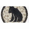 Earth Rugs Bear Cub Silhouette Round Coaster – 7" Rustic Braided Jute Mat with Black Bear Design for Cabin & Lodge Decor - 3 of 3