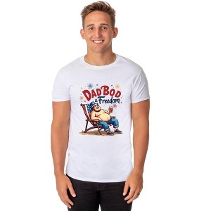 Dadbod And Freedom Men's Patriotic Parody Funny T-Shirt - 1 of 4