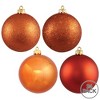 Vickerman Burnished Orange Ball Ornament - 2 of 3
