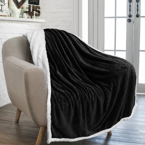 PAVILIA Soft Fleece Blanket Throw for Couch, Lightweight Plush Warm Blankets for Bed Sofa with Jacquard Pattern - image 1 of 4