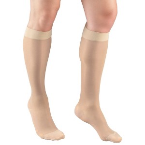 Truform Sheer Compression Stockings, 30-40 mmHg, Women's Knee High Length, 30 Denier - 1 of 4