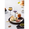 JoyJolt Black Swan White Wine Glasses - Set of 2 Premium Crystal Glassware - 17.8 oz - 4 of 4