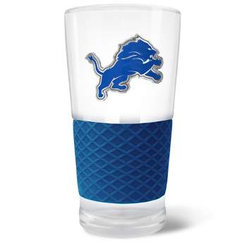 NFL Detroit Lions 22oz Pilsner Glass with Silicone Grip