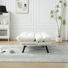 Teddy Velvet Convertible sofa couch, Folding Futon Couch Sofa Bed, with Metal Legs for Living Room, for Compact Living Space,Dorm,Apartment,Bedroom - 2 of 4