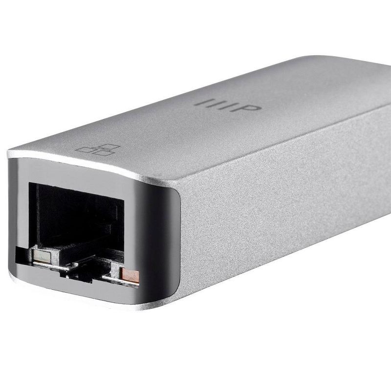 Monoprice USB-C to HDMI VGA USB 3.0 Gigabit RJ45 SD Card USB-C Data Port USB-C PD Dock Adapter, 100W, 2-Port, 4K@30Hz, with Folding Type-C Connector, 5 of 6