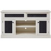 CAVINAS TV Stands and Consoles, Embossed Pattern with Open and Closed Storage Space and Sliding Door, for Living Room & Bedroom - 4 of 4