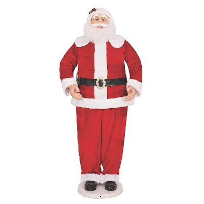 72 LIFE SIZE SANTA CLAUS AFRICIAN AMERICAN SINGING ANIMATED