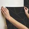 RoomMates Brilliant Black/Gold Peel and Stick Wallpaper - 3 of 4
