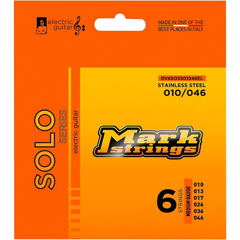Markbass Solo Series Stainless Steel Electric Guitar Strings (10-46), 1 of 2