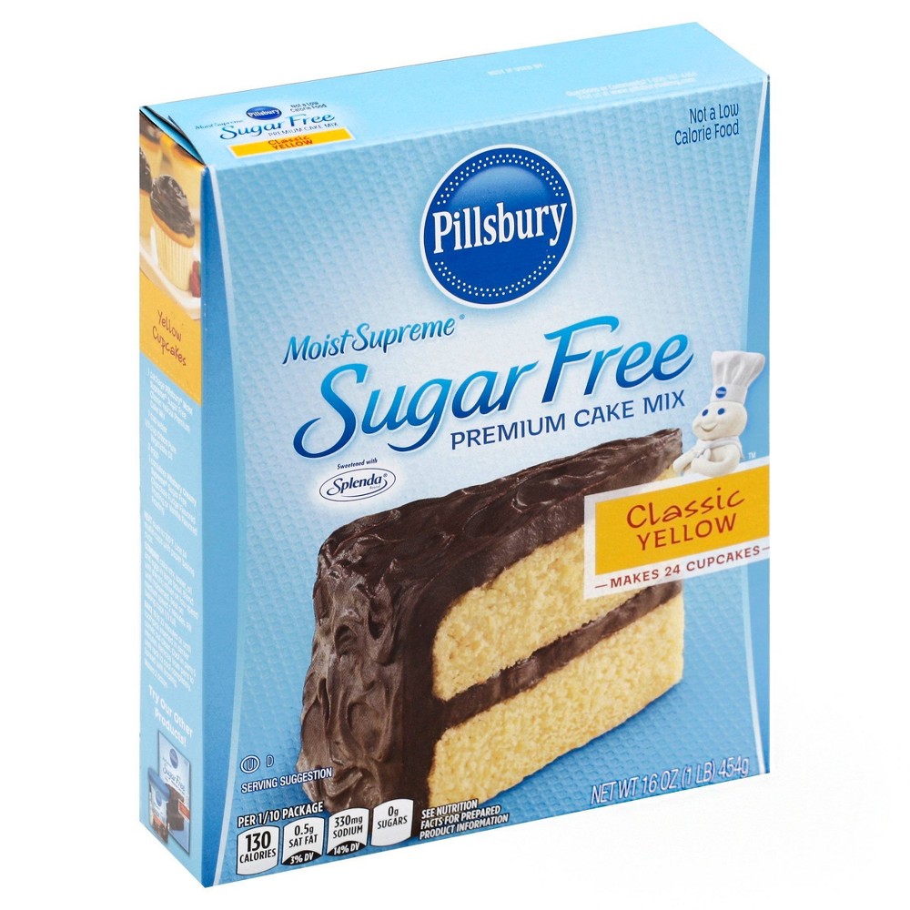 UPC 051500553046 product image for Pillsbury Sugar Free Classic Yellow Cake Mix - 16oz | upcitemdb.com