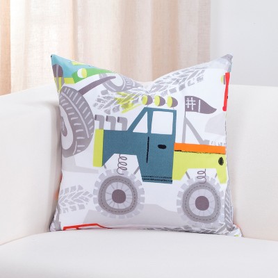 20"x20" Four Wheeling Accent Throw Pillow with Sham - Crayola