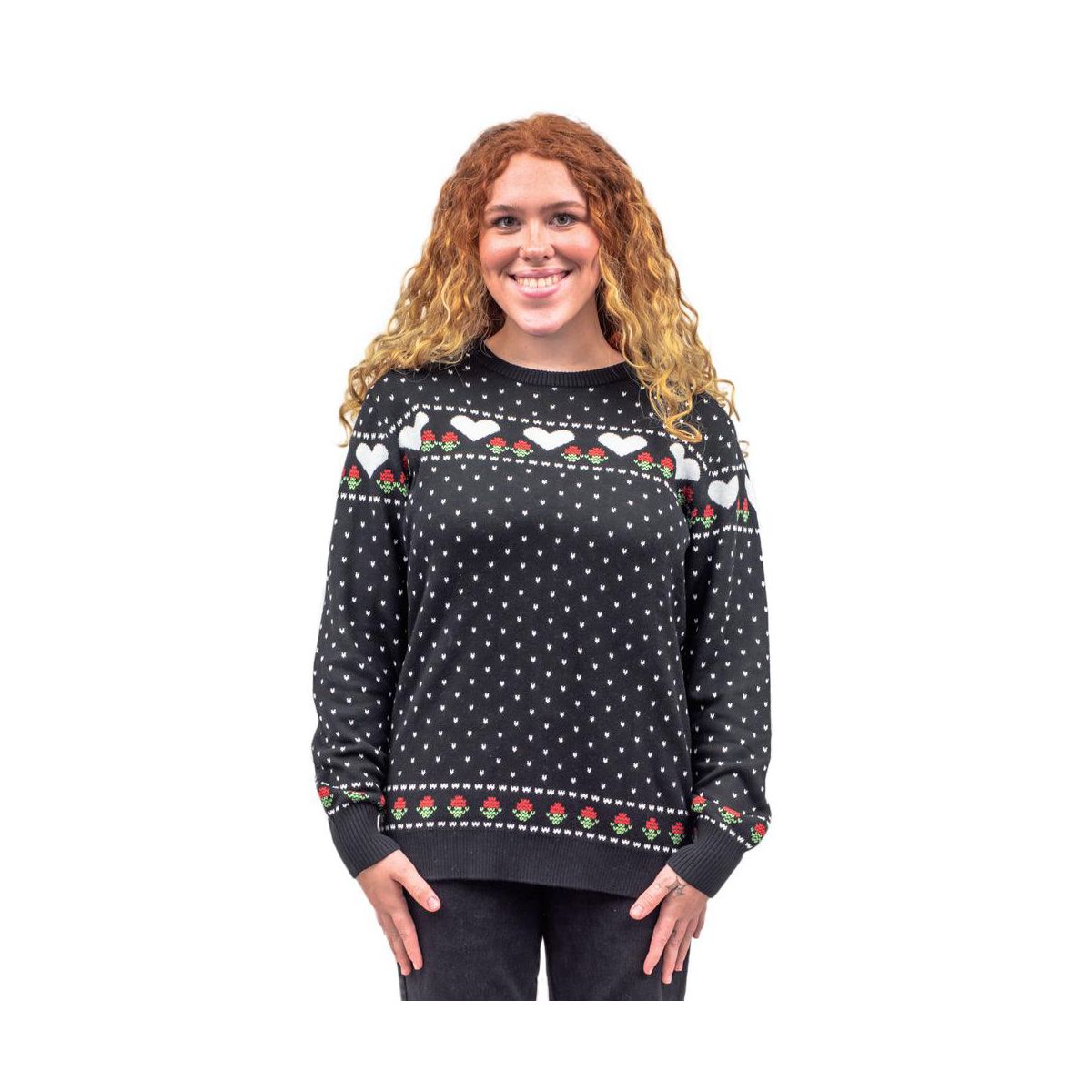 Costume Agent Adult Ellen Griswold Christmas Vacation Movie Ugly Christmas Sweater - Black - thumbnail 2