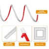 Unique Bargains Self-Adhesive PVC Mirror Wall Molding and Trim Tape - 3 of 4