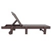WestinTrends Malibu Adirondack Poly Reclining Chaise Lounge With Wheels - 3 of 3
