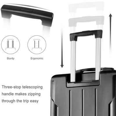 Vynxaria 3-Piece Expandable Hard Shell Luggage Set with TSA Lock & Double Spinner Wheels