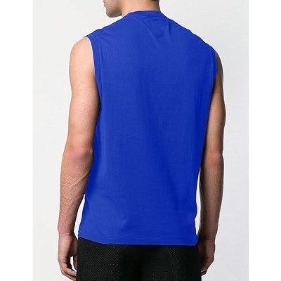 Men's Mesh Tank Top Fishnet Fitted Sleeveless Muscle Round Neck Top