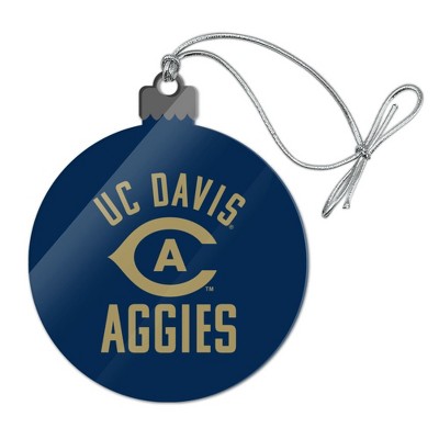 UC Davis Aggies Logo Acrylic Christmas Tree Holiday Ornament