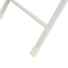 GlasFlength Accent Chairs Elegant Armless Chair Modern Side Chair Swivel Accent Chair Framed Chair for Room, White, 19.47"*17.5"*28.89" - 3 of 4
