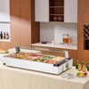 VEVOR 10-Pan Commercial Food Warmer, 10 x 8QT Electric Steam Table with Glass Cover, 3200W Countertop Stainless Steel Buffet Bain Marie - 2 of 4