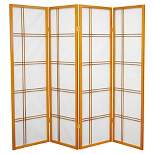 5 ft. Tall Double Cross Shoji Screen (4 Panels) - Oriental Furniture