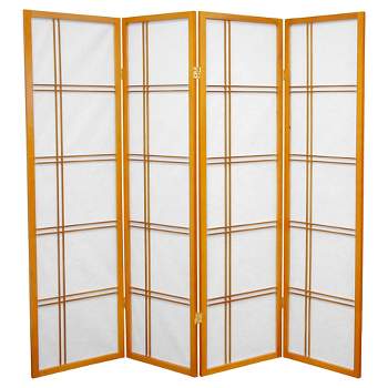 5 ft. Tall Double Cross Shoji Screen (4 Panels) - Oriental Furniture