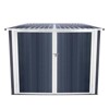 Bicycle Outdoor Steel Storage Shed ,Stores 4 Bikes,Grey - 4 of 4