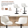 Hooseng Upholstered Bar Chairs, Bar Stools Set of 2 with Black Metal Legs, Backs and Footrest Counter Height Bar Stools, Modern Bar Chair - 4 of 4