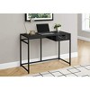 Monarch Specialties Computer Desk Home Office Laptop Storage Drawer 42InchL Work Metal Laminate Black Marble Look Contemporary Modern - 2 of 4