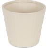 Cheung's Currula Tapered Vertical Dotted Pattern Ceramic Pot - Large - Off White - 3 of 3