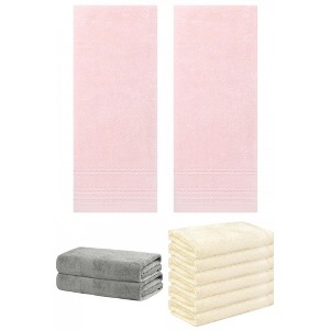 REGALWOVEN Striped Soft Absorbent Bathroom Cotton Towel Set 3 Pcs - 1 of 4