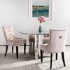 Harlow 19" H Tufted Ring Chair With Nail Head Trim (Set of 2) - MCR4716 - Safavieh Couture - 4 of 4