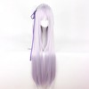 Unique Bargains Women's Wigs 35" Light Purple with Wig Cap - 2 of 4