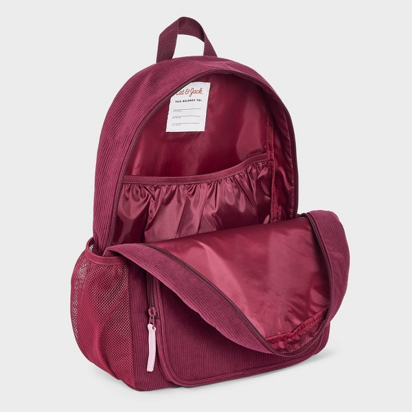 Mochila de pana con flores bordadas para niñas - Cat & Jack™ granate 3