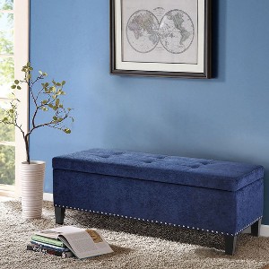 NicBex Ottoman with Storage Bench Storage Organizer Ottoman Tufted Top Soft Close Storage Bench for Entryway Bathroom Bedroom - 1 of 4