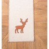 C&F Home 47.24" x 11.81" Felt Reindeer Runner - 2 of 3