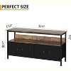 50 Inch TV Stand for Living Room, Dresser TV Stand for with 2 Drawers, Small Entertainment Center with Storage - 4 of 4