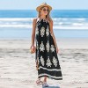 Women's Boho Chic Printed Halter Maxi Dress - Cupshe - 4 of 4
