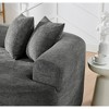 112'' Modern Curved 4-Seater Sectional Sofa with Soft Chenille Fabric, No Assembly Needed - 4 of 4