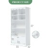COUCHETA 63 Inch Tall 5-Tier Bookcase with Hidden Storage,Shelf for Home Office Bedroom, Toy & Decor Organizer - 3 of 4