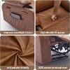 Coucheta PU Leather Recliner Chair with Heating & 8-Point Massage, Power Lift Recliner with Side Pockets, Compact Recliner for Small Spaces - 3 of 4