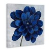 Stupell Industries Modern Deep Blue Floral Carnation, 36" x 36" - 3 of 4