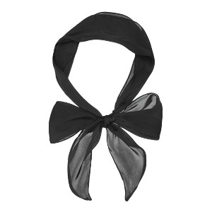 INSPIRE CHIC Women's Plain Solid Color Pure Skinny Long Neckerchief Hair Band 55.12 x 5.12 inches(L*W) - 1 of 4