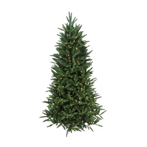 Northlight 9' Pre-Lit Artificial Christmas Tree Medium Pine - Multi-color Lights - 1 of 4