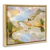 Stupell Industries Abstract Mountain Reflection Painting Floating Frame Canvas Art - 2 of 4