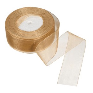 Unique Bargains Soft DIY Crafts Wedding Gift Wrapping Sheer Organza Ribbon - 1 of 4