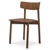 New Design Walnut Dining Chair (Set Of 2) - Mid Century Modern Solid Wood Dining Chairs in Rich Walnut Color 17.5"W x 17.7"D x 29.9"H - 2 of 4