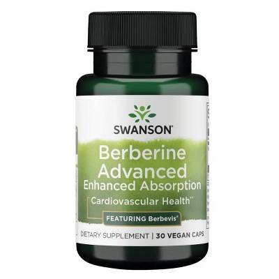Swanson Berberine Advanced Enhanced Absorption - Featuring Berbevis 550 mg 30 Veg Caps.