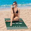 New York Jets NFL Stripes Beach Towel 30 x 60 inches - 2 of 4